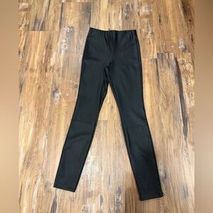 Good American Black Faux Leather Pants
